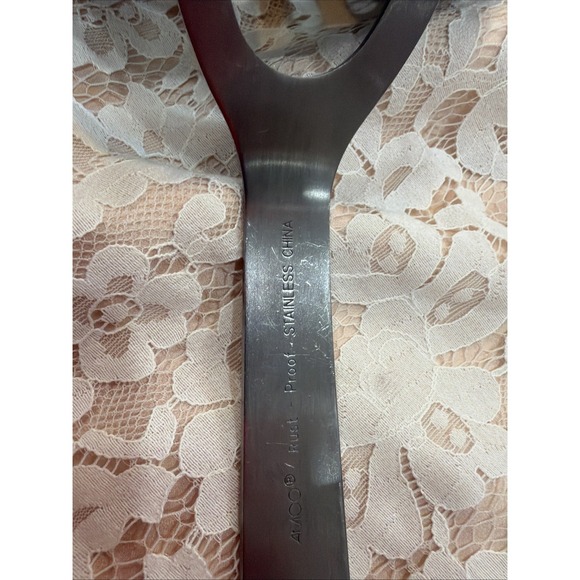 Amco Rust Proof Stainless Short Spatula Black Heat Resistant Nylon USA 11031 Com - Picture 16 of 16